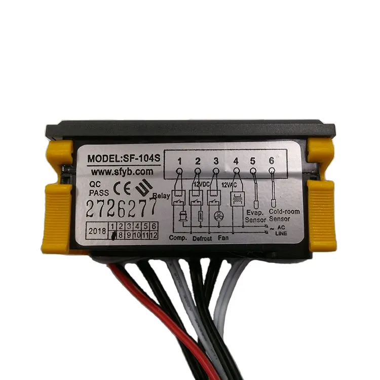 SF104S manual automatic defrost digital electronic temperature controller with sensor