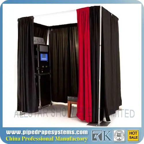 Portable used photo booth for sale -- Pipe and drape system