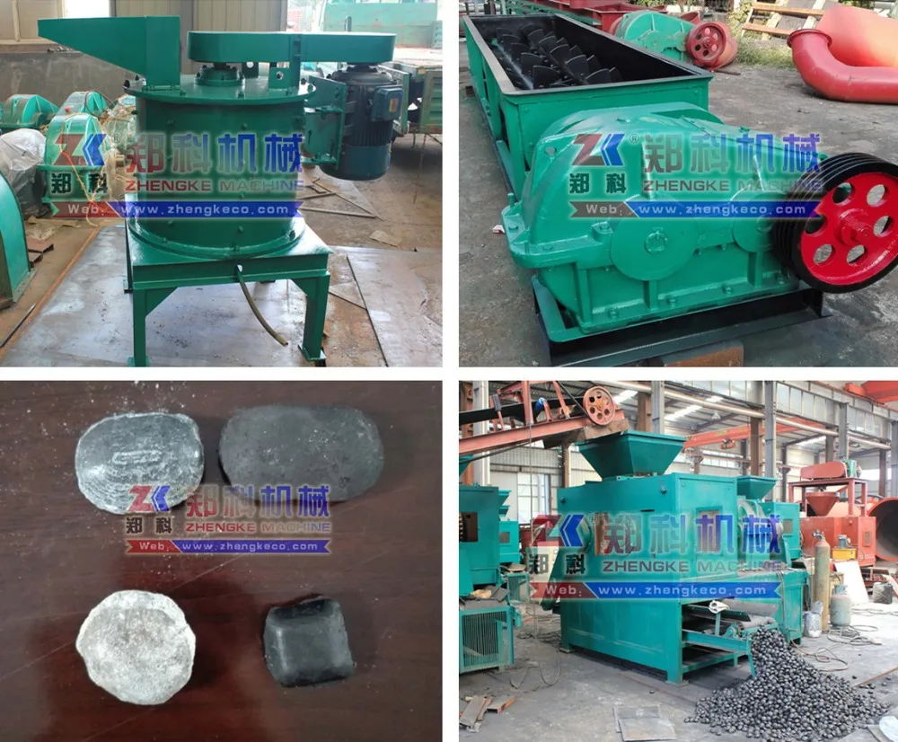 
BBQ coal dust charcoal powder briquette making production line 
