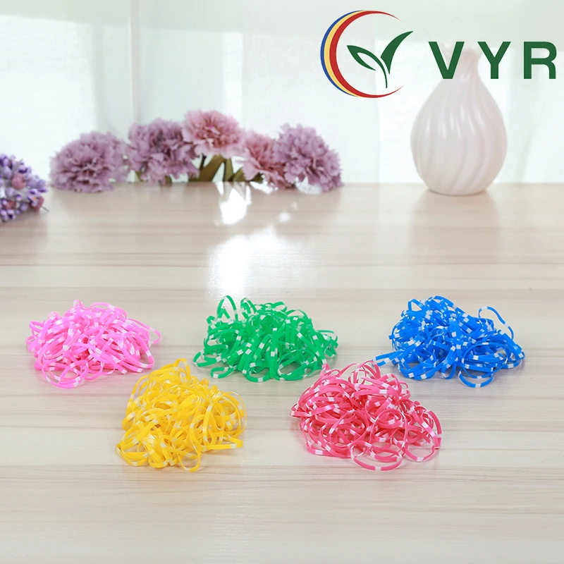 Colourful TPU Elastic rubber bands,rubber elastic plastic hair ring