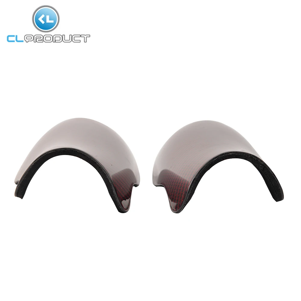 Free Shipping Hot Sell Red Carbon Shin Pads Carbon Fiber Knee Carbon Fiber Soccer Shin Guard for Football Race