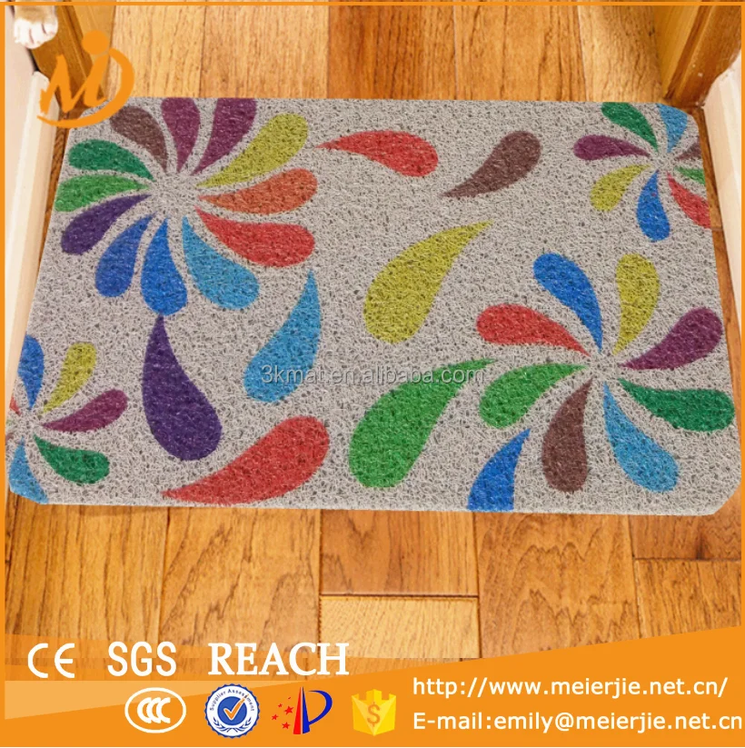 Модный полипропиленовый волоконный наружный/внутренний входной коврик, ПВХ резиновая подкладка, 24 дюйма x 36 дюймов, толщина 3/8 дюйма