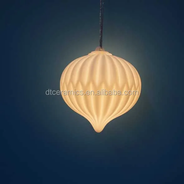 2018 new Bisque Porcelain Ball Ornament Ceramic Christmas hanging Ball