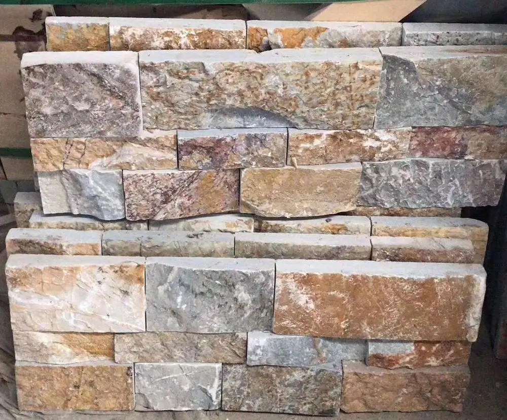 Натуральный стиль внешняя стеновая панель каменная облицовка известняковый