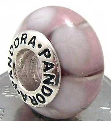 
925 Sterling Silver Charms Crystal Lampwork & Glass Blue Zh123 Aigs AF Zh 