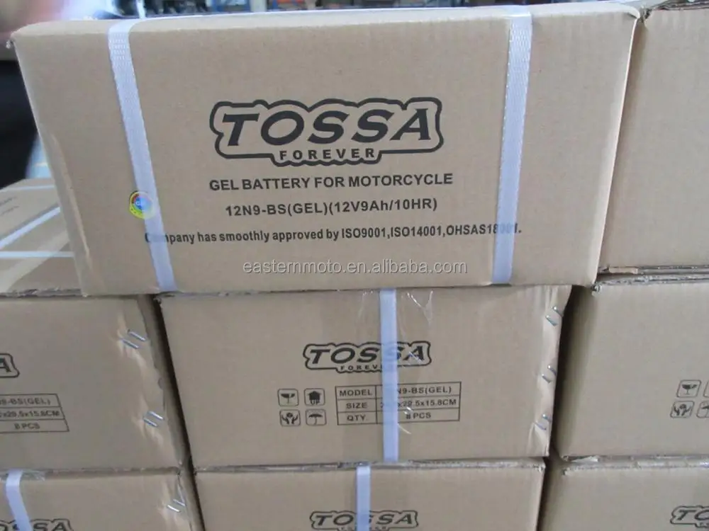 12N9-BS/12V-9Ah motorcycle gel battery