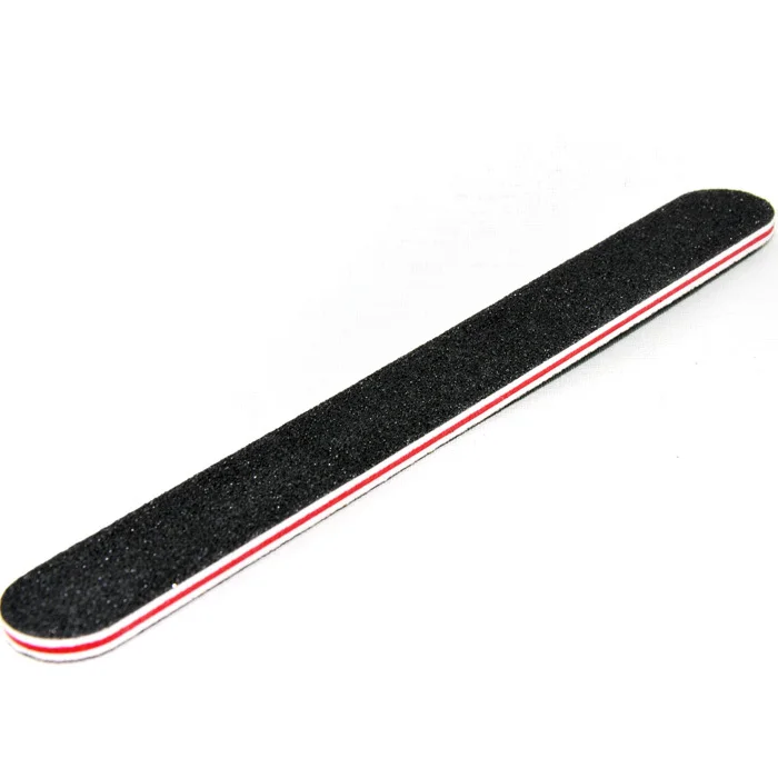 free shipping Black circle grinding bar polishing of nail art tools finger file glitter crystal ostracum
