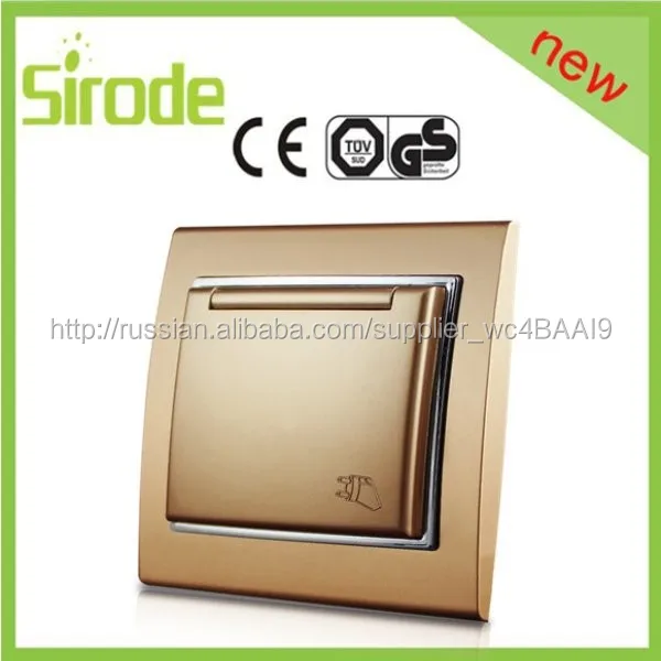 Европейский стандарт 1 банды SCHUKO розетка с защитной крышкой #9209 40# - 45#