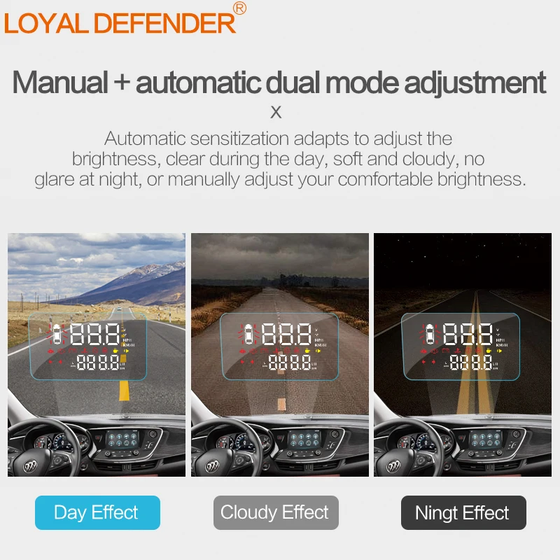 Best GPS Head Up Display Obd Hud Screen For Car Windshield Projector Head Up Display For Buick Envision Left-hand Drive