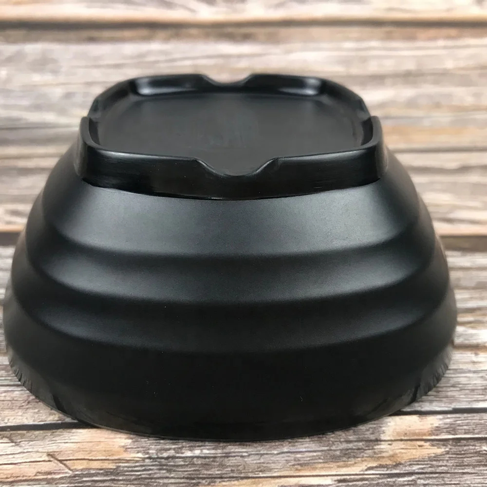 Melamine black snack bowls