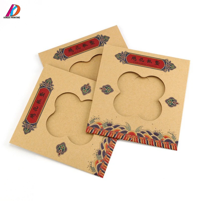 Mini Kraft Paper Gift Cardboard Envelope with Window