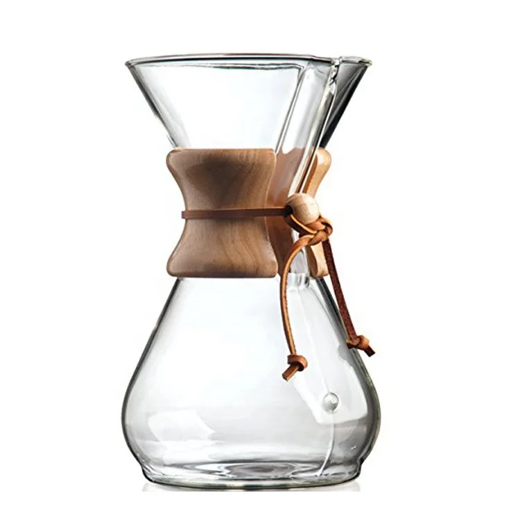 500ml Heat-Resistant Manual Drip Glass Coffee Maker With Stainless Steel Filter