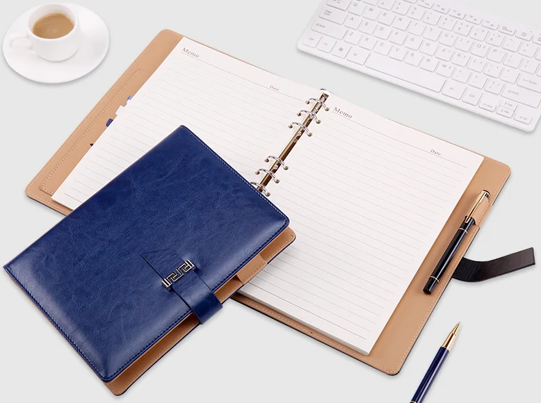 Personal logo printing office man use executive diary journal set