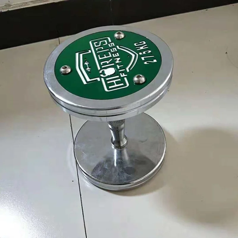 Коммерческая Тяжелая атлетика из нержавеющей стали, вращающийся набор гантелей от 2,5 кг до 100 кг