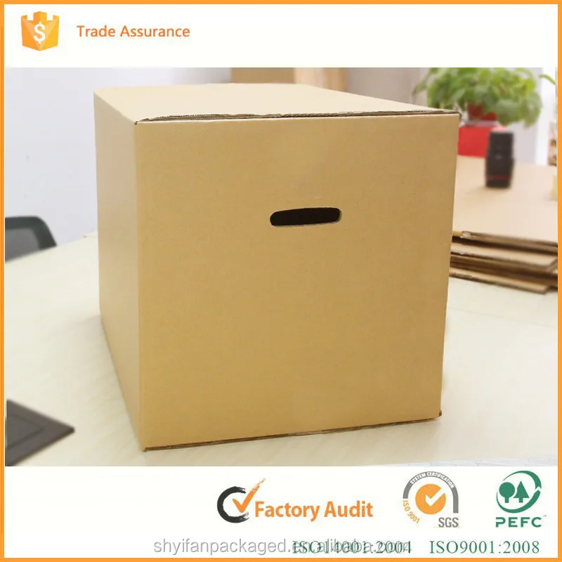Пользовательские большой гофрированный пользовательские прочный картон перемещения упаковку