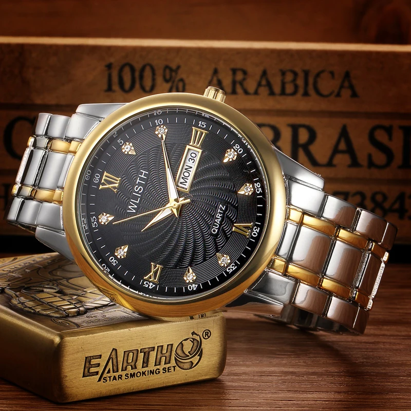guangdong factory OEM stainless steel luxury waterproof quartz brand hands wristwatches for man wrist watch men