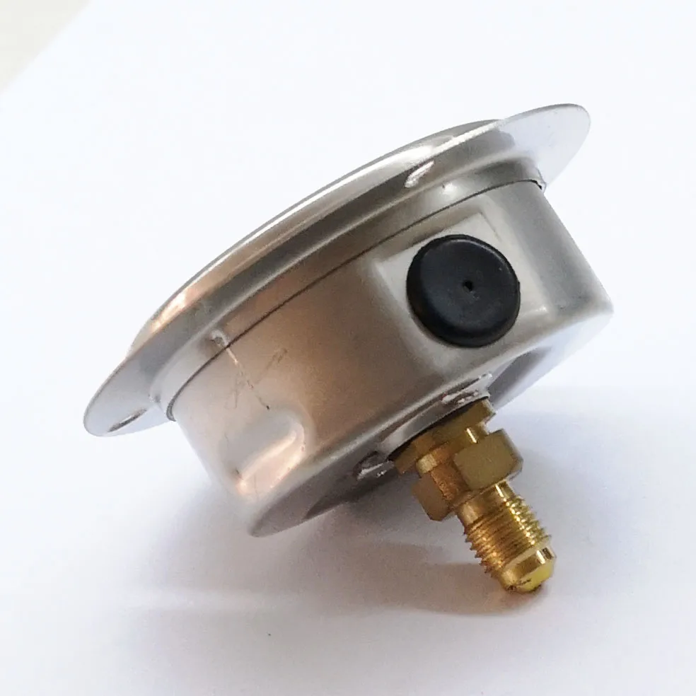 2.5' 3 Holes Front Flange High And Low Manometer Liquid Filled Refrigeration Manifold Gauge R22R134AR404AR407C