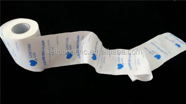 custom printed lovely toilet tissue paper roll