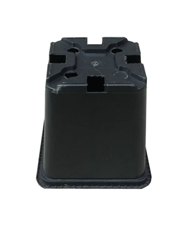 Durable plastic square gardening deep flower pots / square plant pots / resin flower pots