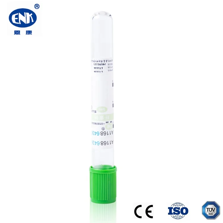 Disposable Heparin Blood Sample Collection Tube