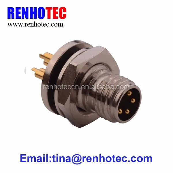 Разъем 4 полюса монтажа в панель m8 разъем датчика