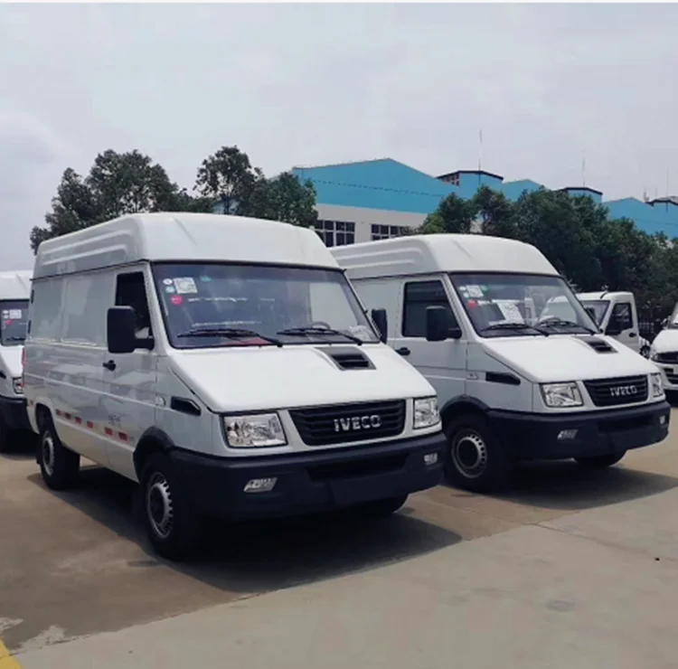 Frozen food transport trucks freezer truck I-VECO Small Size Refrigerated Truck for Sale to Senegal