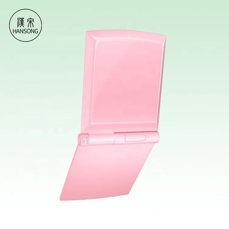 8 LED Lighted Makeup Vanity Mirror Travel portable Compact Pocket Mirror