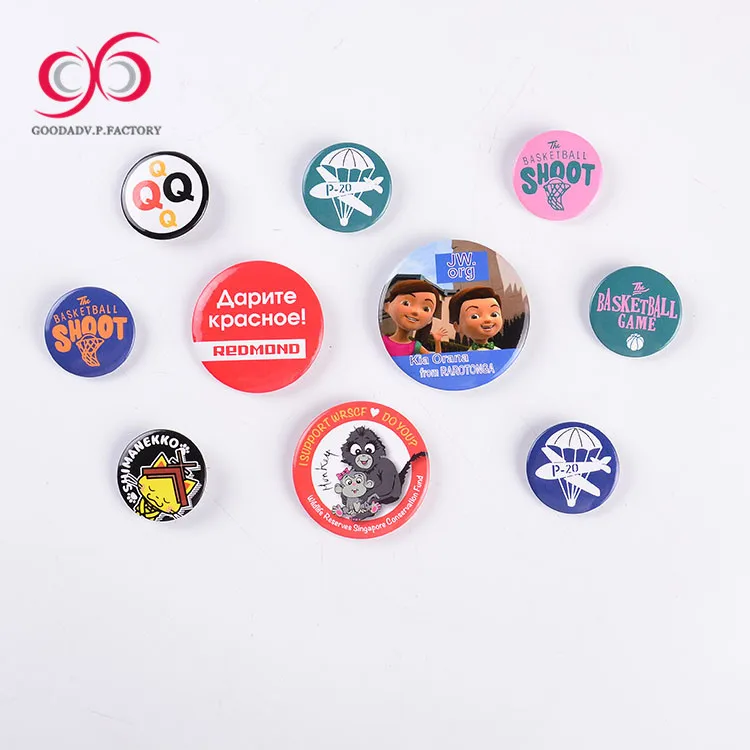 Fashion mental  pin button badge guangzhou blazer badges custom design badge with safe pin for children