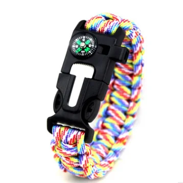 5 in1 Portable universal compass with Sos wristband Outdoor survival