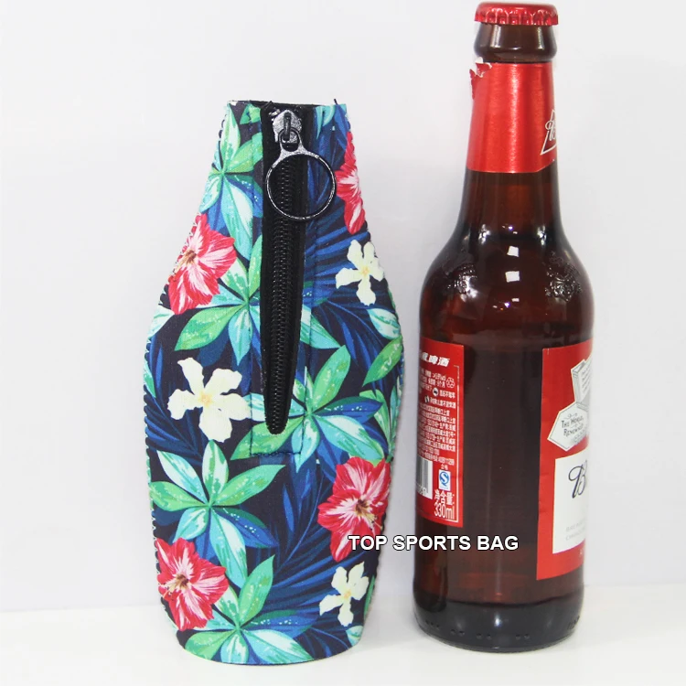 Неопреновый держатель для бутылок с застежкой-молнией, одна крышка для пивной бутылки, 12 унций, 330 мл