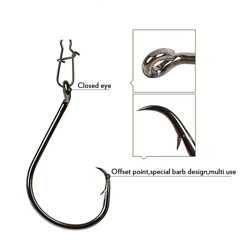 7385 Top quality high carbon steel sea large fishing single hooks with Circled, boat fishhook