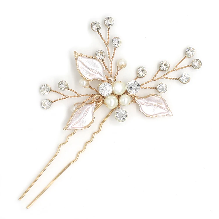 Clover Bride Wedding Small Hair Fork Handmade Jewelry Accessories