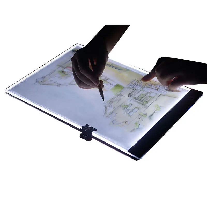 A4 Ultra-thin USB Portable Dimmable Tracing LED Light Pad Table Box Tracer for Artists Facsimile Drawing Sketching Animation