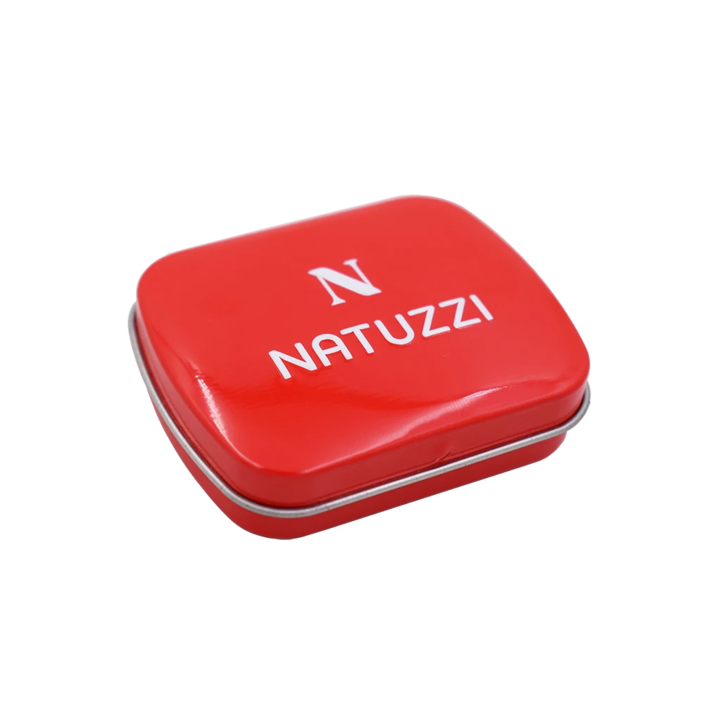 
Recycled Customized Rectangle Red Tin Box For Candy Mint 