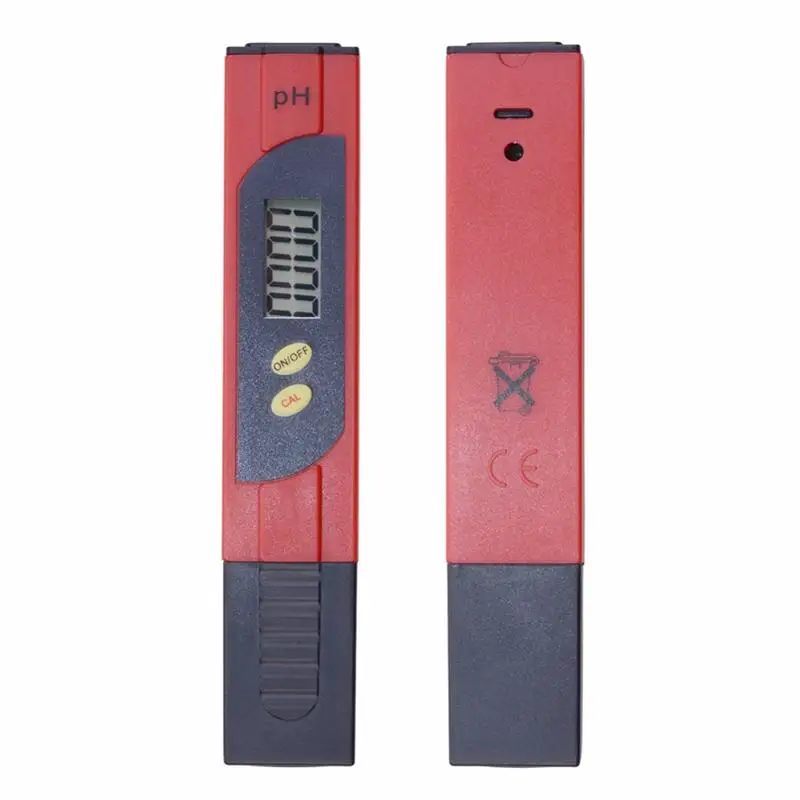 New Pocket Digital PH Meter LCD Display Aquarium Pool Water Wine Portable ph Meter Tester with Yellow Pen