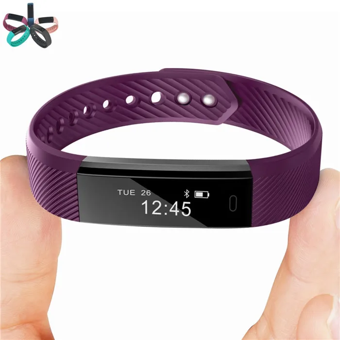 ID115 Smart Bracelet Fitness Tracker Pedometer Activity Monitor Smart Band