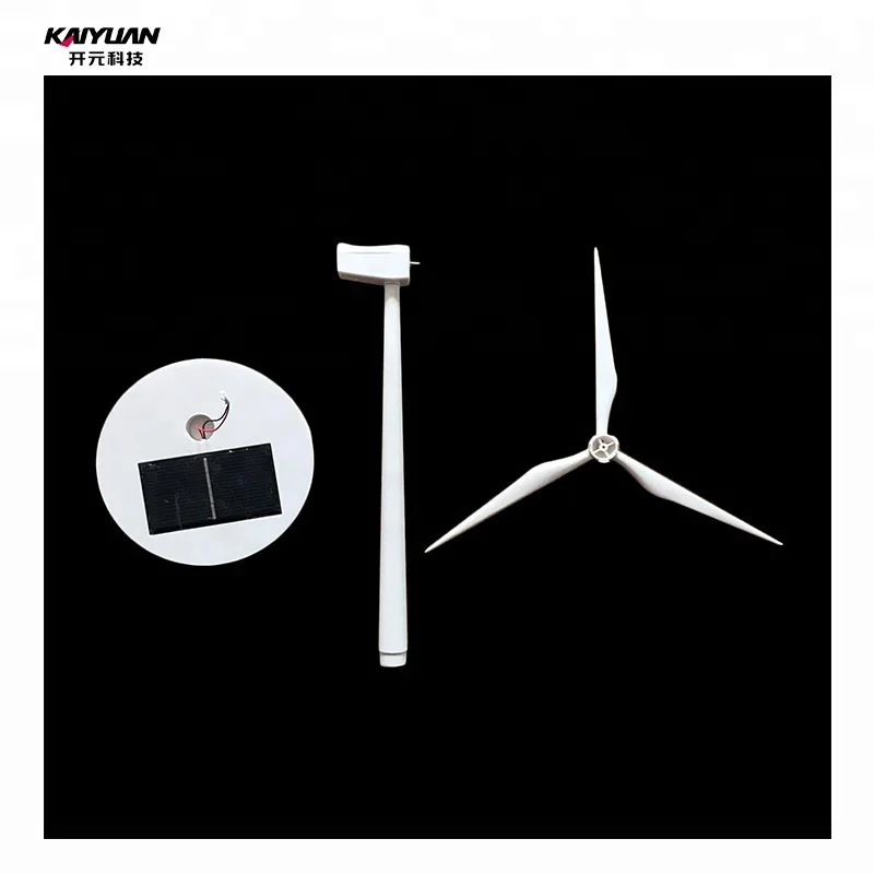 
Promotion desk decoration mini portable windmill solar power wind turbine model 