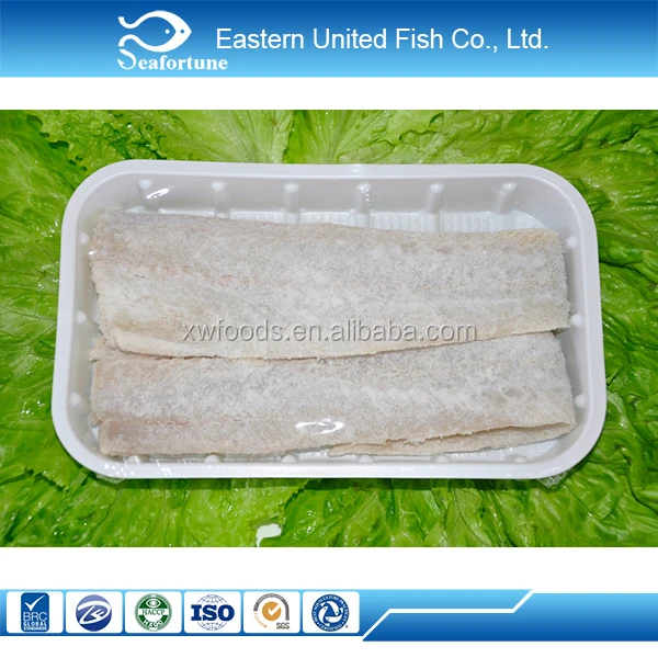 seafood export IQF dried salted pollock fillet