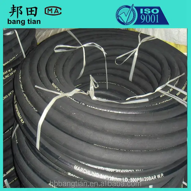 Farm irrigation rubber hose Industrial air water hose fiber cord reinforced rubber hose for water air
