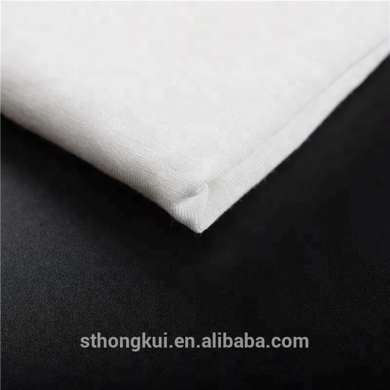 Plain white cotton fabric/cotton spandex single jersey knitted fabric for hometextile