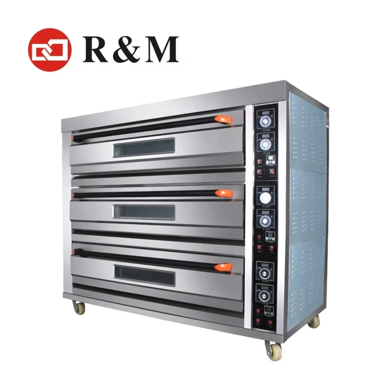 Industrial 3 Deck Gas tray Oven Baking Bread Oven for Bakery 2020,pizza baking machine bread commercial gas oven for bakery sale