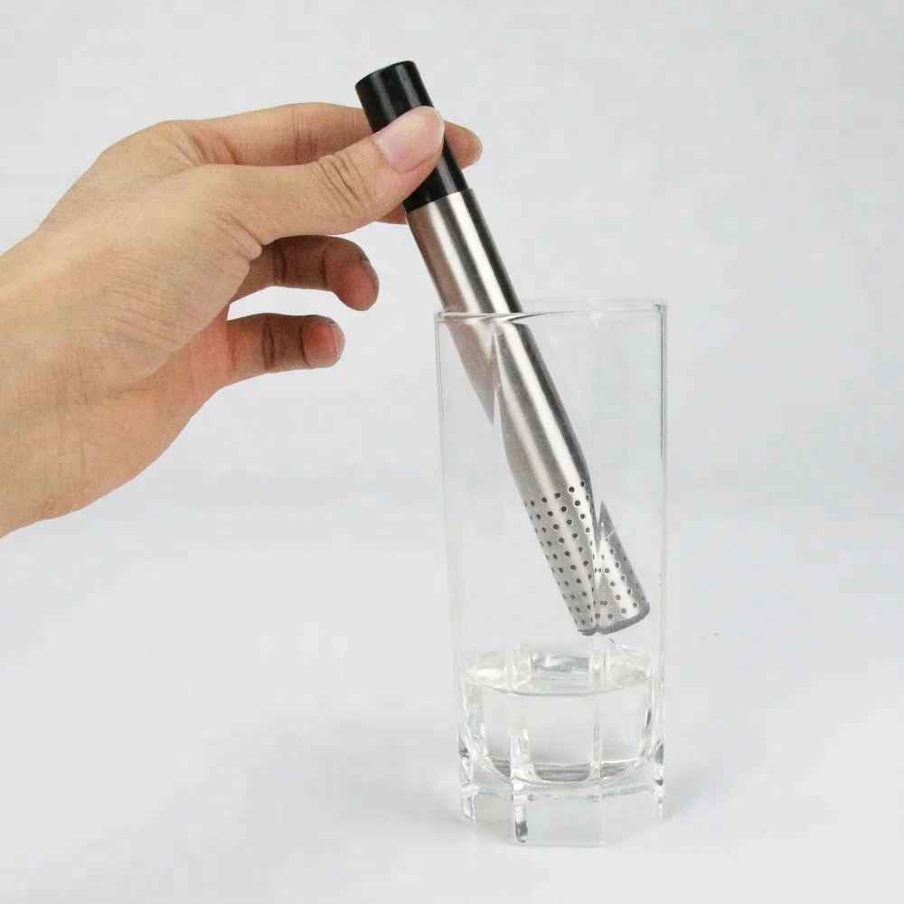 New Products Coffee Teapot Tools Stainless Steel Pipe Design Mesh Stick Loose Leaf Herbal Filter Strainer Tea Infuser