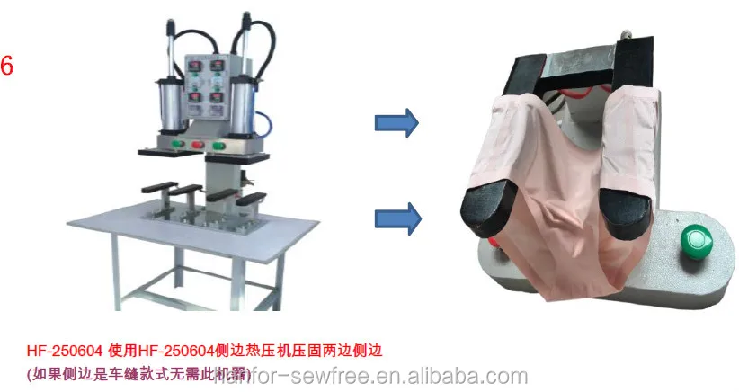 Shanghai Hanfor sew free bonding machine HF-250604 for sew free panty making with high quality