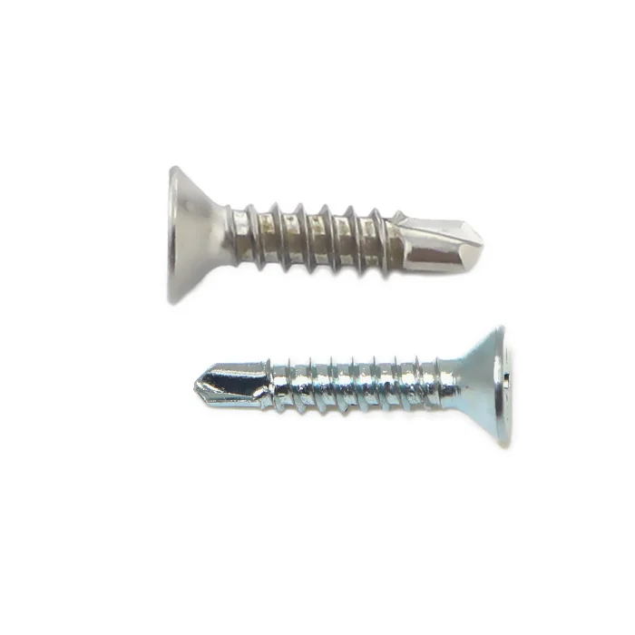 Phillips Cross Countersink head Self drilling screw M2.9 M3.5 M3.9 M4.2 M4.8 M5.5 M6.3 4# 6# 7# 8# 10# 12# zinc plated steel