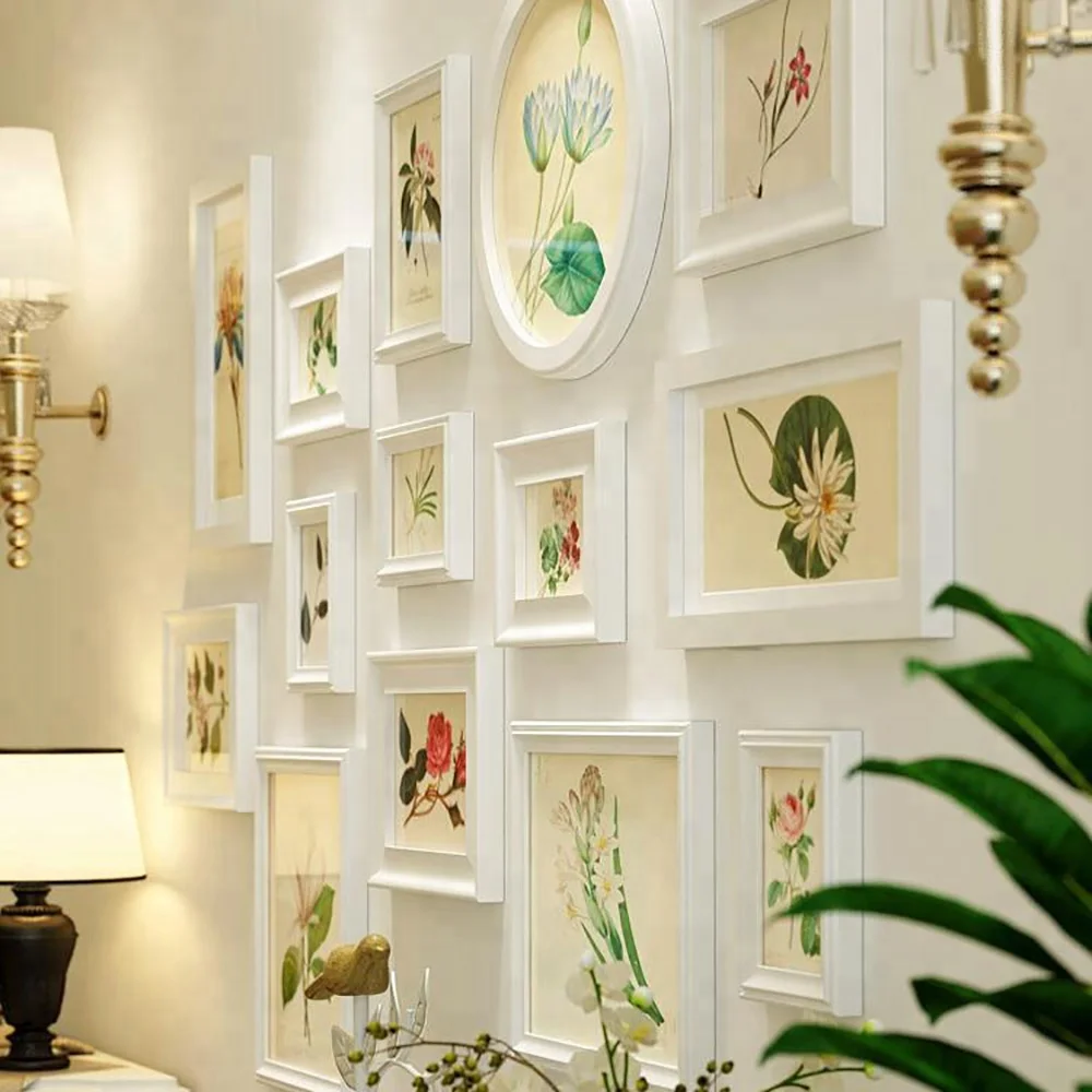 DIY Wall Mounted Photo Frame 12 picture frame sets