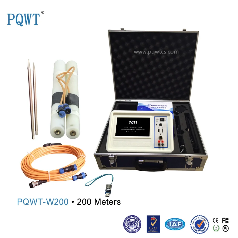 PQWT-W200 Портативный многофункциональный Грунтовые Воды Детектор 200