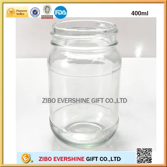 400ml ясно стеклянные банки меда для продвижения по