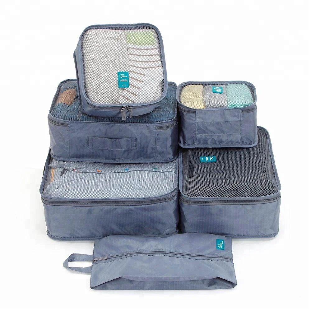 P.travel multiple size 6pcs storage organizer travel packing cubes