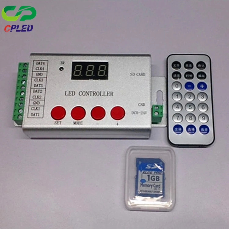 Remote SD Cards led sd card dmx controller 4 output SD card controller dmx512 SPI IR Wireless LED Controller h802se