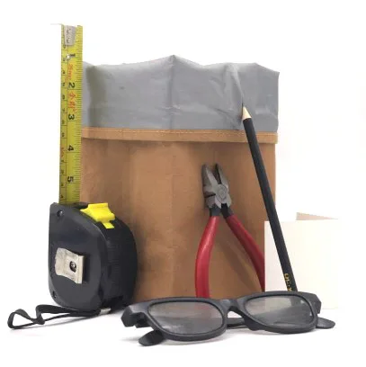 
Reusable Washable Kraft Paper Container For Tool ,Grocery ,Food ,Toy Box Bulk Sell Vintage Style paper bag 